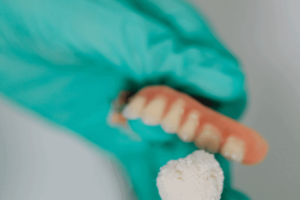 implant-supported dentures close-up Bethesda